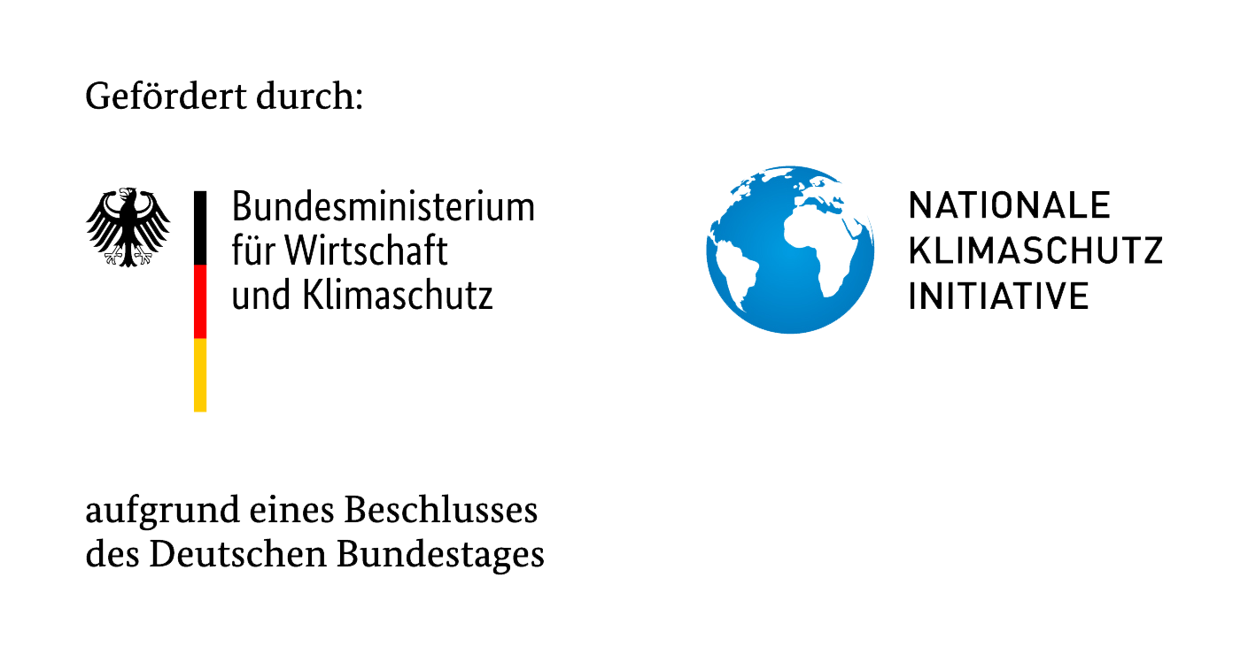 Logos: Bundesministerium für Wirtschaft und Klimaschutz, Nationale Klimaschutzinitiative